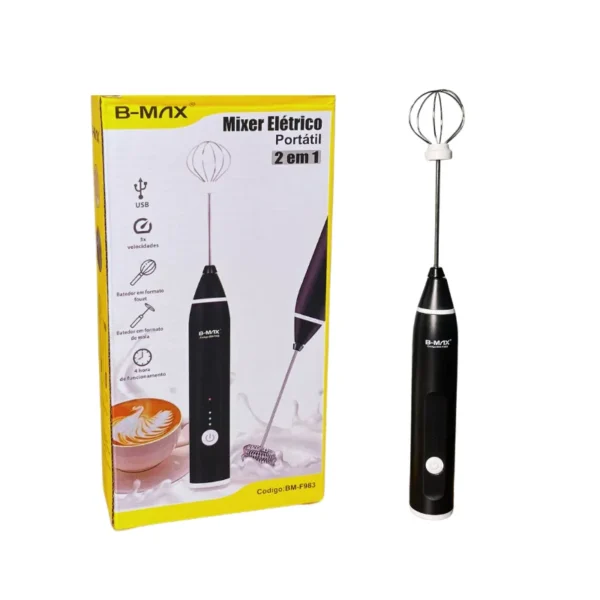 Mixer Elétrico Portátil 2 em 1 B‑Max (BM‑F983)